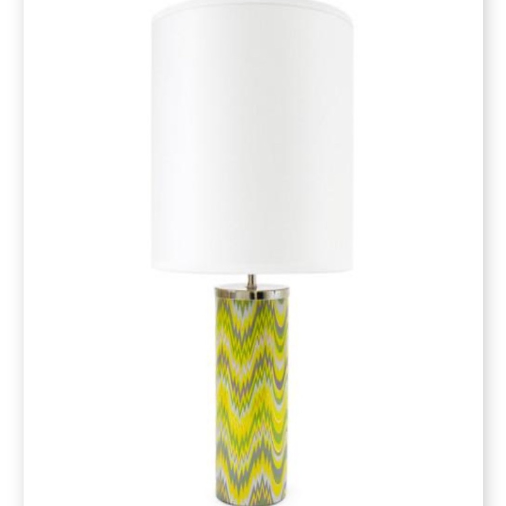 Jonathan Adler green Carnaby Acid Palm table lamp